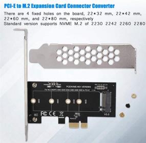 img 3 attached to 🔌 M.2 PCIe PCI-E Adapter: Expand Desktop with M.2 to PCI-E3.0 X1 Expansion Card - NGFF NVME SSD Compatible - Low Profile Bracket Included