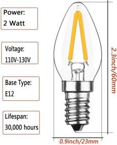 img 1 attached to KIMROO Candelabra Enquivalent Filament Dimmable