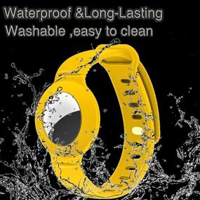 img 1 attached to 🌈 Colorful Waterproof AirTag Bracelet Set for Kids - Compatible with Apple AirTag 2021