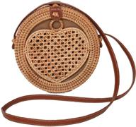 rattan bags women handmade rectangle logo