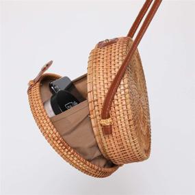 img 3 attached to Rattan Bags Women Handmade Rectangle