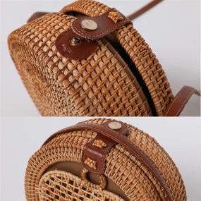 img 2 attached to Rattan Bags Women Handmade Rectangle