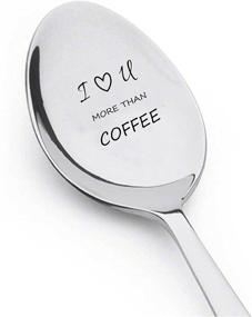 img 1 attached to Love More Coffee Silverware Spoon