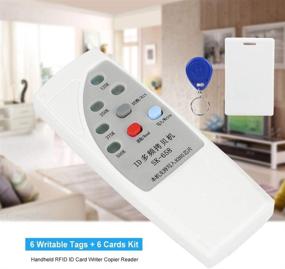 img 3 attached to 🔑 125 KHZ ID Card Reader/Writer Kit, RFID Copier Duplicator Smart ID Card Reader, Door Access Control Sensor with 6 Writable Tags + 6 Cards