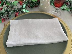 img 1 attached to 🍽️ French Food Service Equipment & Supplies: Eight Owls Linen Napkins