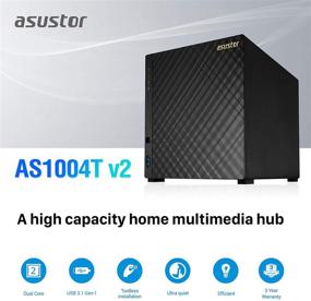 img 3 attached to Asustor AS1004T V2-4 Bay NAS + Free ExFAT License