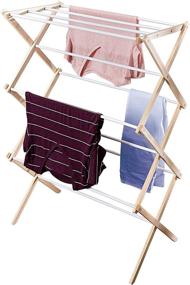 img 1 attached to 🌿 Honey-Can-Do Wooden Laundry Drying Rack: Efficient and Sustainable Air Drying Solution