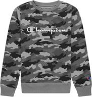 👕 champion heritage pullover sweatshirt heather boys' clothing: cozy comfort with a classic style logo