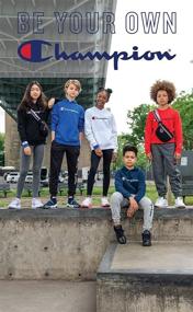 img 2 attached to 👕 Champion Heritage Pullover Sweatshirt Heather Boys' Clothing: Cozy Comfort with a Classic Style