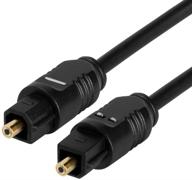 startech.com thintos10: 10 ft. ultra-thin digital optical audio cable - male/male - toslink spdif (3m) logo