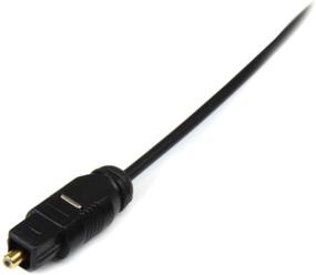 img 2 attached to StarTech.com THINTOS10: 10 ft. Ultra-Thin Digital Optical Audio Cable - Male/Male - Toslink SPDIF (3m)