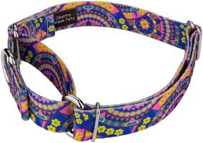 img 3 attached to 🐶 Country Brook Petz - Groovy Collection Martingale Dog Collar with 11 Far Out Designs