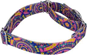 img 2 attached to 🐶 Country Brook Petz - Groovy Collection Martingale Dog Collar with 11 Far Out Designs