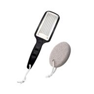 pumice remover scrubber pedicure stainless logo