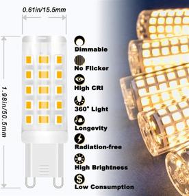 img 2 attached to 💡 ALIDE Dimmable Chandelier Lighting with Equivalent Compatibility