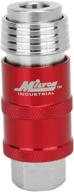 ⚙️ milton s-1750 safety exhaust coupler: 1/4" body, 1/4" fnpt, red - shop now! logo