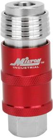 img 2 attached to ⚙️ Milton S-1750 Safety Exhaust Coupler: 1/4" Body, 1/4" FNPT, Red - Shop Now!