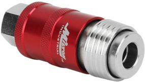 img 1 attached to ⚙️ Milton S-1750 Safety Exhaust Coupler: 1/4" Body, 1/4" FNPT, Red - Shop Now!