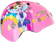 👑 multi-sport skateboard and bmx helmet - titan flower princess pink, kid size small (ages 5+) logo