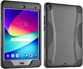 img 4 attached to Verizon ASUS ZenPad Z8s Rugged Case with Integrated Screen Protector - Black, 7.9 inch Tablet