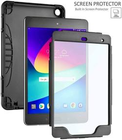 img 2 attached to Verizon ASUS ZenPad Z8s Rugged Case with Integrated Screen Protector - Black, 7.9 inch Tablet