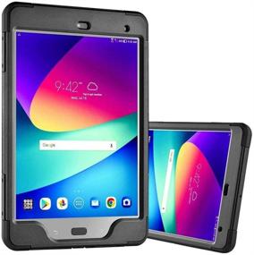 img 3 attached to Verizon ASUS ZenPad Z8s Rugged Case with Integrated Screen Protector - Black, 7.9 inch Tablet