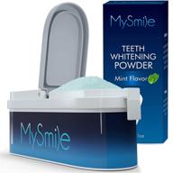 🦷 tooth whitening powder for a brighter smile, no-mess teeth whitener, effective coffee, smoking, soda, wine stain remover - mint flavor, 40g logo