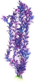 img 4 attached to Enhance Your Fish Tank with 16-Inch Purple Mallofusa Artificial Aquarium Plants Decoration