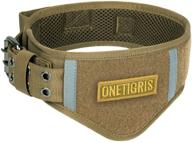 🐾 onetigris tactical dog collar: military-grade, heavy-duty adjustable collar with control handle for effective dog training logo