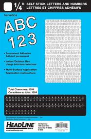 img 2 attached to 🏷️ Stick-On Vinyl Letters and Numbers by Headline Sign: Convenient and Versatile Solution for All Your Labeling Needs