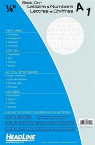 img 1 attached to 🏷️ Stick-On Vinyl Letters and Numbers by Headline Sign: Convenient and Versatile Solution for All Your Labeling Needs