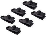 π agreatca 6 pcs tarp clips: heavy duty clips with carabiner for outdoor use logo