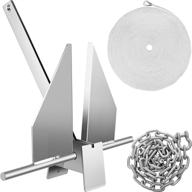 ⚓️ vevor boat anchor kit 13 lb fluke style anchor with rope, shackles, and chain – ideal marine anchor for mooring on the beach and boats from 20'-32' логотип