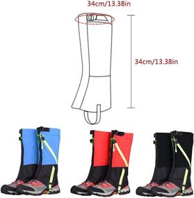 img 2 attached to HomDSim Children Leg Gaiters: Waterproof Snow Gaiter for Kids Hiking, Climbing & Hunting