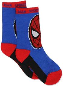 img 1 attached to Super Hero Adventures Spider-Man Boys 6-Pack Athletic Crew Socks: Ultimate Comfort for Baby/Toddler Feet!