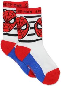 img 2 attached to Super Hero Adventures Spider-Man Boys 6-Pack Athletic Crew Socks: Ultimate Comfort for Baby/Toddler Feet!