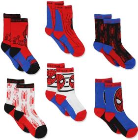 img 3 attached to Super Hero Adventures Spider-Man Boys 6-Pack Athletic Crew Socks: Ultimate Comfort for Baby/Toddler Feet!