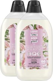 img 4 attached to 🌹 Love Home and Planet Rose Petal & Murumuru Ultra Concentrated Laundry Detergent - 2 Pack (132 Loads)