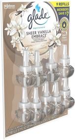 img 1 attached to 🌼 Glade PlugIns Scented Oil Warmers Sheer Vanilla Embrace Essential Oil Infused Wall Plugin, 6.39 Ounce, Pack of 9 Refills