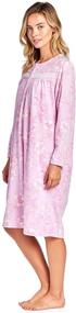 img 3 attached to Casual Nights Sleeve Fleece Nightgown Women's Clothing and Lingerie, Sleep & Lounge