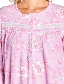 img 1 attached to Casual Nights Sleeve Fleece Nightgown Women's Clothing and Lingerie, Sleep & Lounge