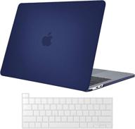 💻 procase macbook pro 16 case a2141 2019 release - slim protective cover & keyboard skin for new macbook pro 16 inch - darkblue logo