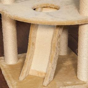 img 3 attached to 🐱 IRIS USA Kitty Paws Playground Cat Tree Condo - White, 5-Tier, Model 350020