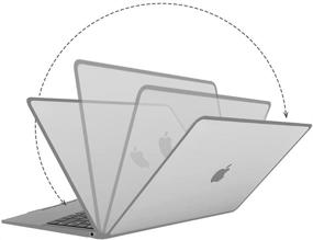 img 2 attached to G JGOO MacBook Air 13 Inch Case 2021-2018 Release: Clear Hard Shell Case + Keyboard Cover + Screen Protector | Compatible with M1 A2337 A2179 A1932 & Touch ID