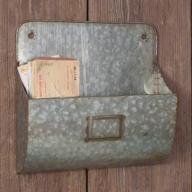 🗄️ rustic galvanized wall pocket organizer by colonial tin works: declutter with style логотип