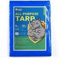 🌧️ versatile waterproof tarp - guard shield tarp 9x12 feet blue, ideal for multiple uses, 5mil strength logo