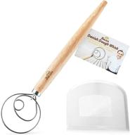 🥖 danish dough whisk bread mixer: perfect for dutch pizza dough making and more - ideal gift logo