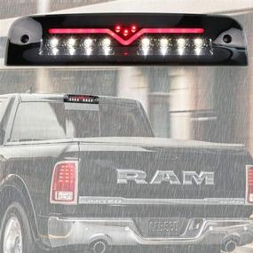 img 4 attached to 🚦 High Mount LED Third Brake Light Smoked for Dodge Ram 1500/2500/3500 (2009-2010) & Ram 1500/2500/3500 (2011-2018), Trailer Cargo Lamp