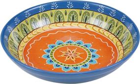 img 1 attached to 🍽️ Multicolor Certified International Valencia Serving Dish