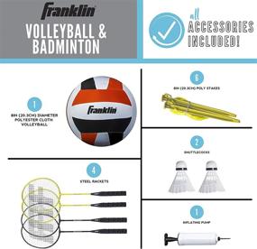 img 3 attached to 🏐 Versatile Franklin Sports Volleyball & Badminton Combo Sets for All Skill Levels